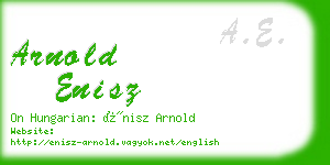 arnold enisz business card